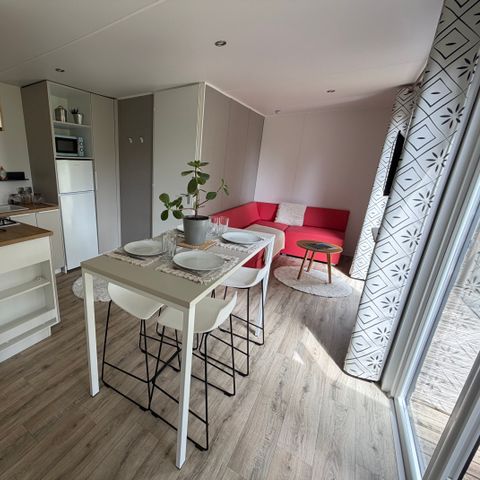 Mobile home 4 persons - Hortensia - 2 bedrooms + semi-covered terrace