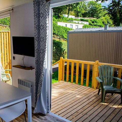 MOBILHOME 4 personas - Hortensia - 2 habitaciones + terraza semicubierta
