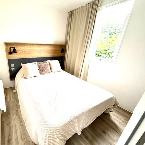 Stacaravan 4 personen - Rhodos Grand Confort - 2 slaapkamers + halfoverdekt terras