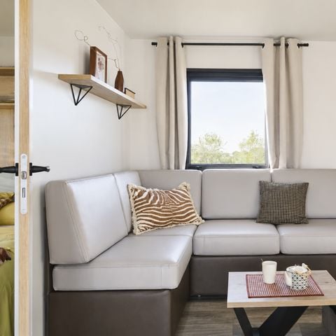Mobilheim 6 Personen - New Valley – 3 Schlafzimmer + Terrasse + TV + Spa