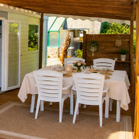 BUNGALOW 6 personnes - Caraïbes Premium - 3 chambres + terrasse + TV