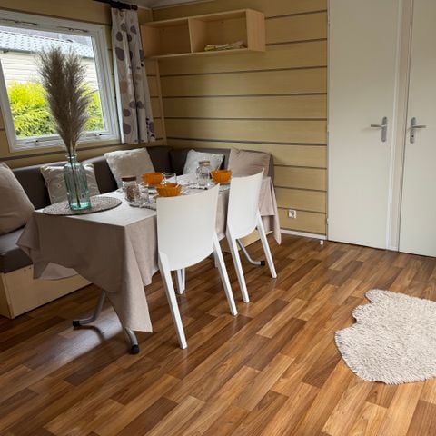 Mobilheim 4 Personen - Riviera – 2 Schlafzimmer + halb überdachte Terrasse