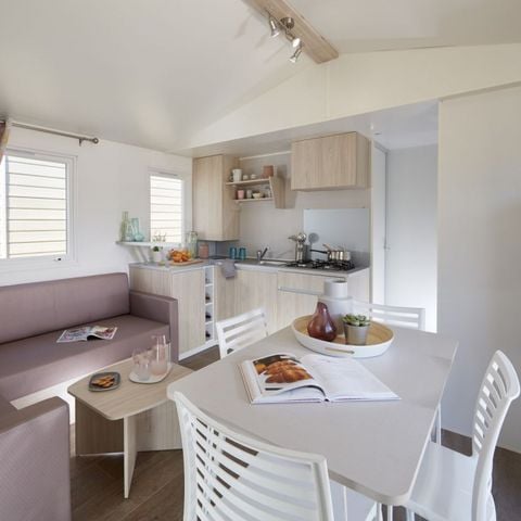 Mobilhome 6 personnes - 3 chambres - TV + Clim