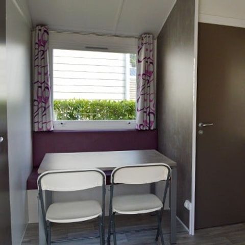 Mobilheim 4 Personen - Comfort | 2 Zi. | 4 Pers. | Einfache Terrasse | TV
