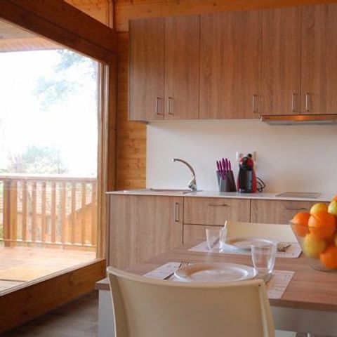 Chalet 4 personen - Premium | 2 Zi. | 4 Pers. | 2 Bäder | Klimaanlage | TV