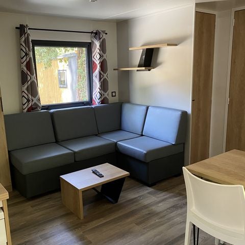 Mobilheim 4 personen - Premium | 2 Zi. | 4 Pers. | Erhöhte Terrasse | Klimaanlage | TV