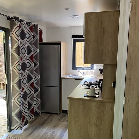 Mobilheim 4 personen - Premium | 2 Zi. | 4 Pers. | Erhöhte Terrasse | Klimaanlage | TV