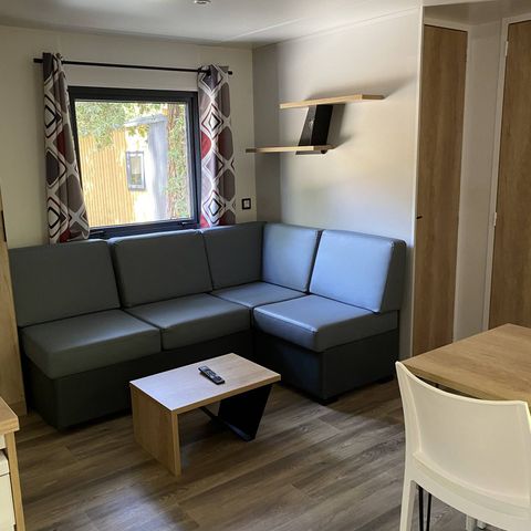 MOBILHOME 4 personnes - Premium | 2 Ch. | 4 Pers. | Terrasse surélevée | Clim. | TV