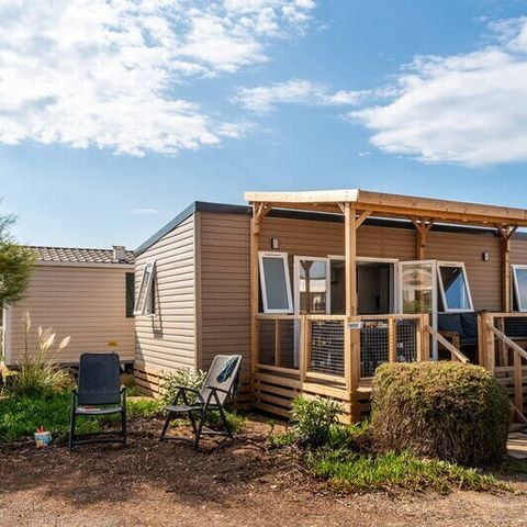 Mobilheim 6 Personen - Premium | 3 Schlafz. | 6 Pers. | Lounge Terrasse | Klimaanlage