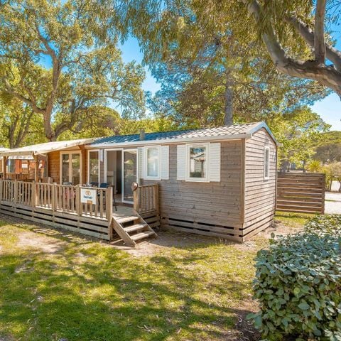 BUNGALOW 6 personnes - Mobil-home | Comfort | 3 Ch. | 6 Pers. | Terrasse surélevée | Clim.