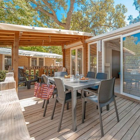 Mobile home 6 persons - Mobile-home | Comfort | 3 Bedrooms | 6 Pers. | Raised terrace | Air conditioning