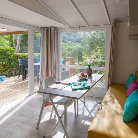 Mobile home 6 persons - Mobile home | Comfort | 2 Bedrooms | 4/6 People | Single terrace | Air conditioning | TV