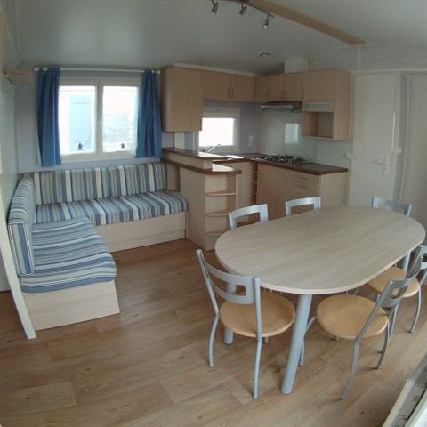 MOBILHOME 6 personnes - Mobil home Standard 34m² - 3 chambres + Terrasse semi-couverte 6 pers
