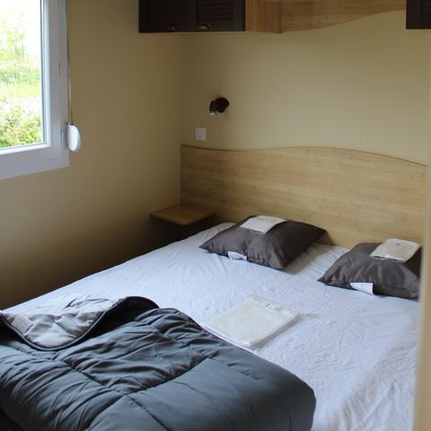 Stacaravan 4 personen - Stacaravan Confort 23m² - 2 kamers + Half overdekt terras 9m² 4 pers