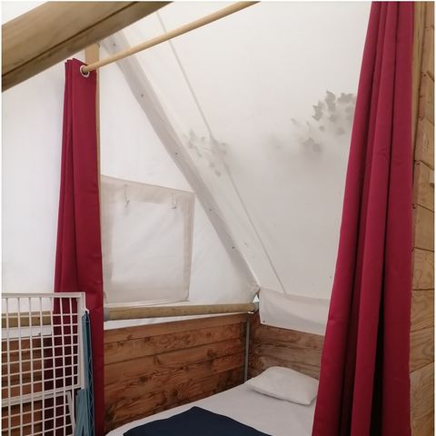 TENTE TOILE ET BOIS 4 personnes - Bungalow Toilé et Bois Standard 28m² - 2 chambres (sans sanitaires) 4 pers