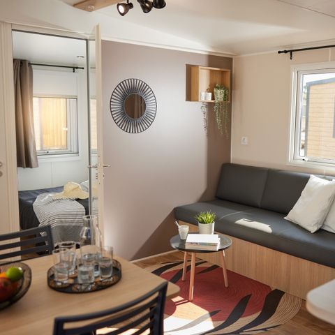 CASA MOBILE 5 persone - HomeFlower Premium 29m² (2 camere) + terrazza semi-coperta + TV + LV