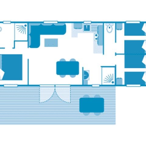 MOBILHOME 6 personas - Cottage 6p 3ch 2SdB ****