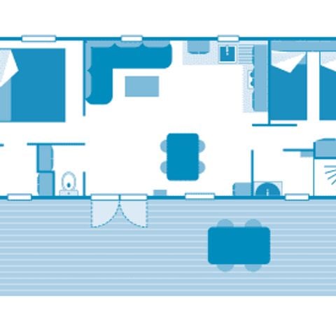 MOBILHOME 4 personnes - Cottage 4p 2ch ****