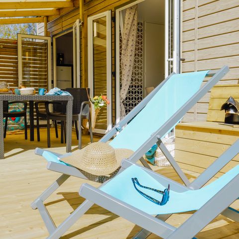 Stacaravan 6 personen - Stacaravan Select TV LV Plancha - 3 slaapkamers - 6 slaapplaatsen