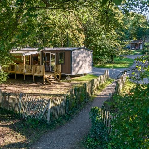 Stacaravan 6 personen - Stacaravan Premium Evasion 45m² (3 kamers) + 2 badkamers + LV + Terras 15.5m² 6 pers