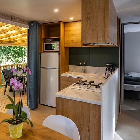 CASA MOBILE 6 persone - Casa mobile Premium Evasion 45m² (3 camere) + 2 bagni + LV + Terrazza 15.5m² 6 pers.