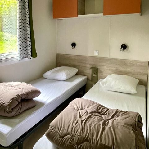 BUNGALOW 8 personnes - Mobil-home Premium Rouffiac 40m² (3 chambres) + 2 salles de bain + LV + LL + Terrasse 6/8 pers
