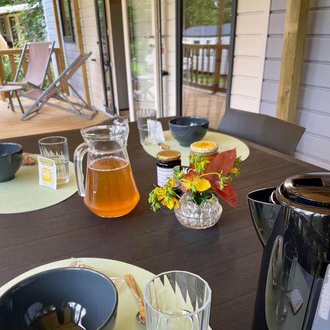 Mobilheim 8 Personen - Mobilheim Premium Rouffiac 40m² (3 Schlafzimmer) + 2 Bäder + LV + LL + Terrasse 6/8 Pers.