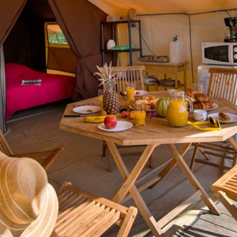 Tente en toile et en bois 5 personnes - NATURA