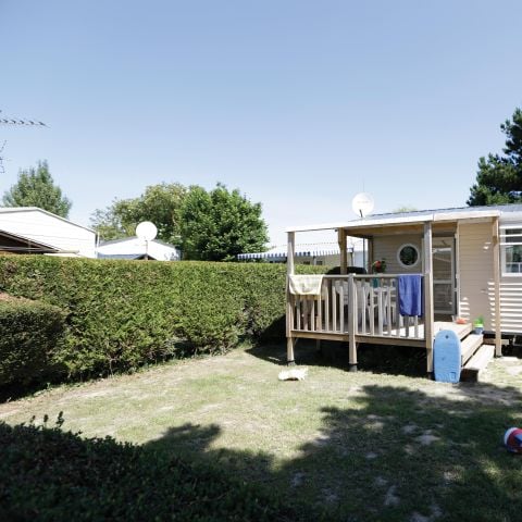 Mobilheim 6 Personen - Mobilheim CONFORT 2 Zimmer 28m² überdachte Terrasse 4/6 Pers.