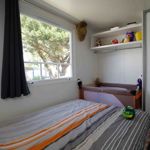 Mobilheim 6 personen - Mobilheim CONFORT 2 Zimmer 28m² überdachte Terrasse 4/6 Pers.
