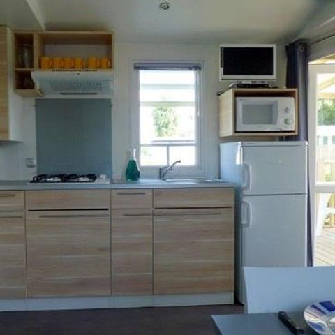 MOBILHOME 6 personnes - Mobil-home CONFORT 2 chambres 28m² terrasse couverte 4/6 pers