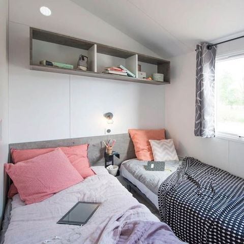 Stacaravan 8 personen - Stacaravan GRAND CONFORT 3 slaapkamers 2 badkamers 36 m² Overdekt terras 6/8 pers