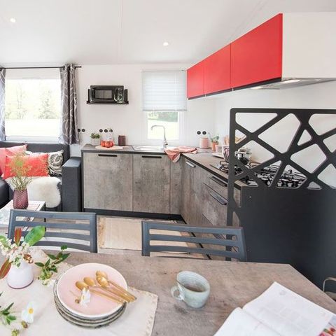 MOBILHOME 8 personas - Mobil-home GRAND CONFORT 3 dormitorios 2 baños 36 m² Terraza cubierta 6/8 pers