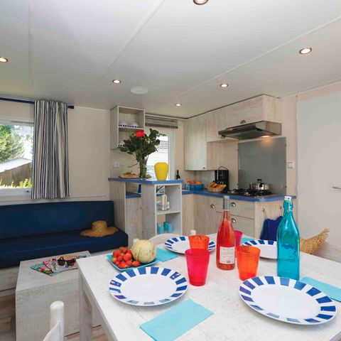 Mobilheim 8 personen - Mobilheim Cabane du Pêcheur GRAND CONFORT 3 Zimmer 34m² Überdachte Terrasse 6/8 Pers.