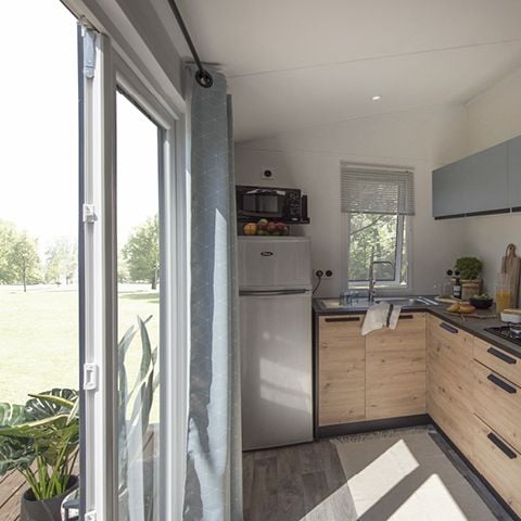 MOBILHOME 6 personnes - Mobil-home GRAND CONFORT 2 chambres 29 m² terrasse couverte + Lave-vaisselle 4/6 pers