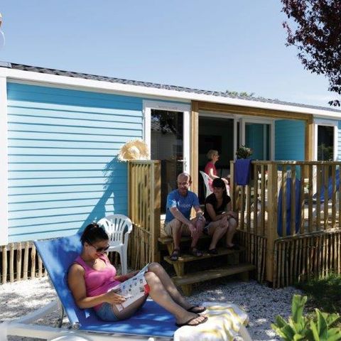 CASA MOBILE 6 persone - Casa mobile CONFORT 2 camere + 2 bagni 28 m² Terrazza coperta 4/6 pers.