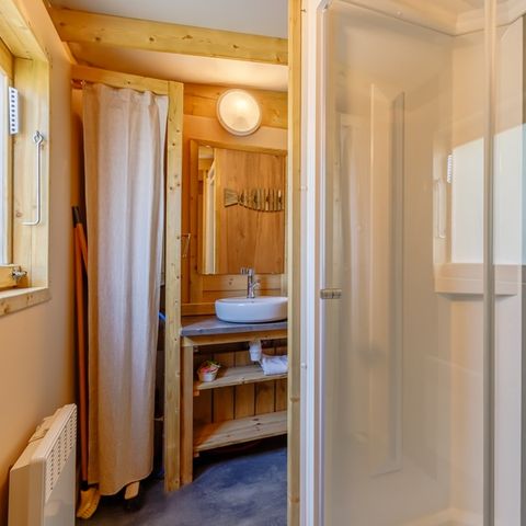 LODGE 6 personen - Lodge Cosy Flower Confort - houten hut op palen