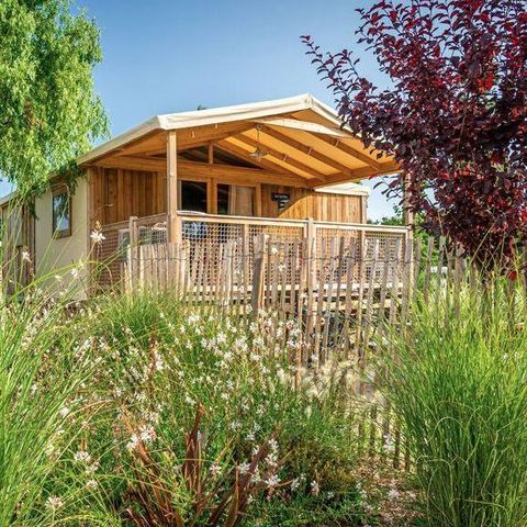 LODGE 6 persone - Cabane Lodge Fiore accogliente CONFORT 2 camere 27m² - Terrazza coperta 4/6 pers.