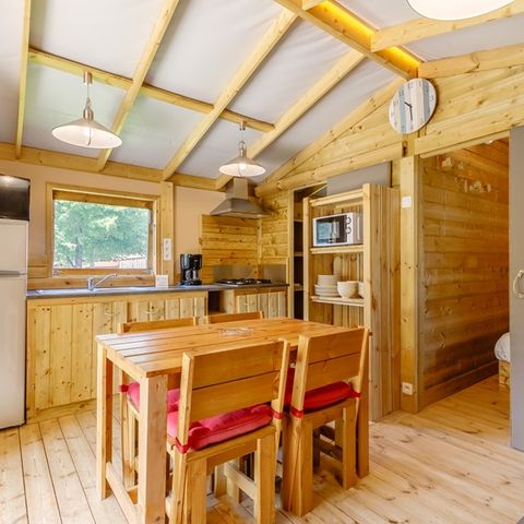 LODGE 6 persone - Cabane Lodge Fiore accogliente CONFORT 2 camere 27m² - Terrazza coperta 4/6 pers.