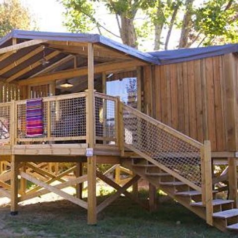 LODGE 6 persone - Cabane Lodge Fiore accogliente CONFORT 2 camere 27m² - Terrazza coperta 4/6 pers.