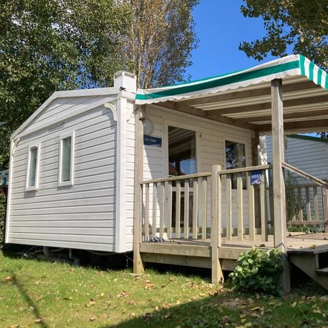 BUNGALOW 3 personnes - Mobil-home STANDARD ECO 1 chambre 16m² terrasse couverte 1/3 pers