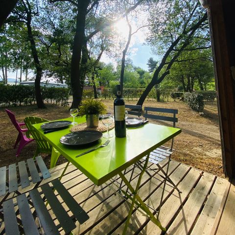 TENDA IN TELA E LEGNO 4 persone - MAORI (senza servizi igienici)