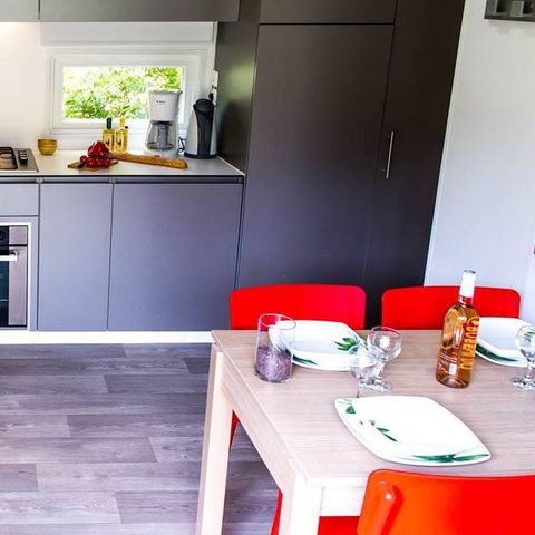 Mobilheim 4 Personen - PREMIUM 2 Schlafzimmer (CLIM)