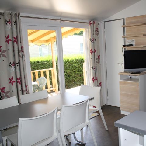 Mobilheim 6 Personen - 3 Schlafzimmer / KOMFORT (KLIMA + PERGOLA + PLANCHA)