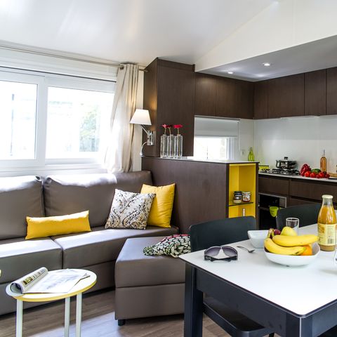 BUNGALOW 6 personnes - 3 chambres PREMIUM (CLIM + PLANCHA)