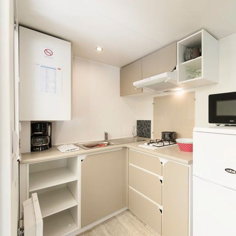 MOBILHOME 3 personnes - Mobil-home | Comfort | 1 Ch. | 2/3 Pers. | Terrasse surélevée | Clim. | TV