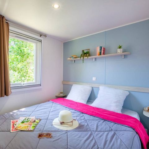 MOBILHOME 5 personnes - Comfort | 2 Ch. | 5 Pers. | Terrasse surélevée | Clim. | TV