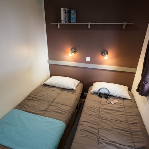 MOBILE HOME 6 people - | Comfort | 3 Bedrooms | 6 Pers | Raised terrace | Air conditioning | TV