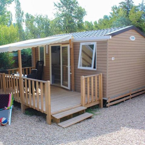 Stacaravan 3 personen - Mobile-home | Comfort | 1 Slaapkamers | 2/3 Pers. | Verhoogd terras | Airconditioning | TV