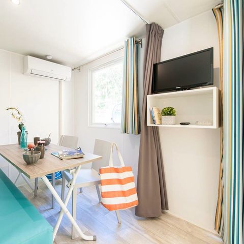 Stacaravan 3 personen - Mobile-home | Comfort | 1 Slaapkamers | 2/3 Pers. | Verhoogd terras | Airconditioning | TV